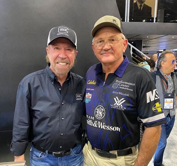 Chuck Norris and Jerry Miculek