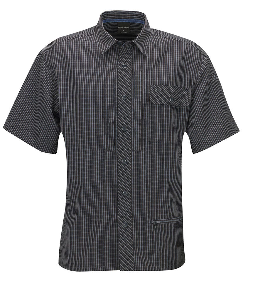 Propper Covert Button-Up Navy Plaid