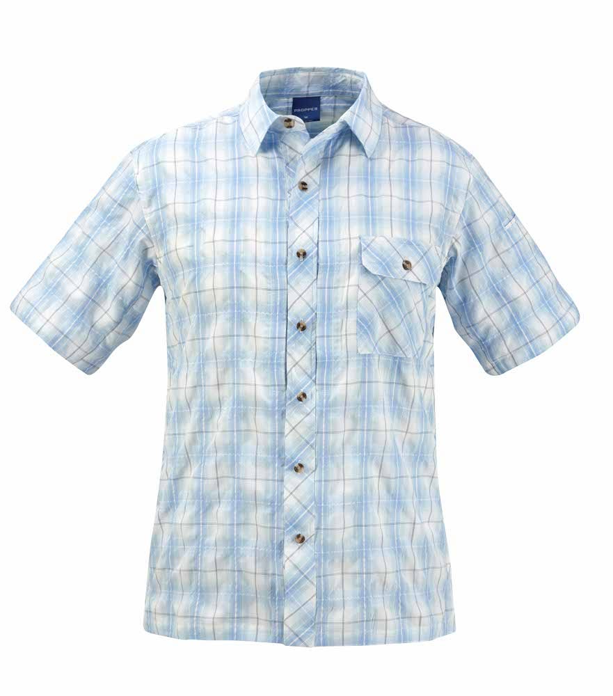 Propper Covert Button-Up Light Blue Plaid