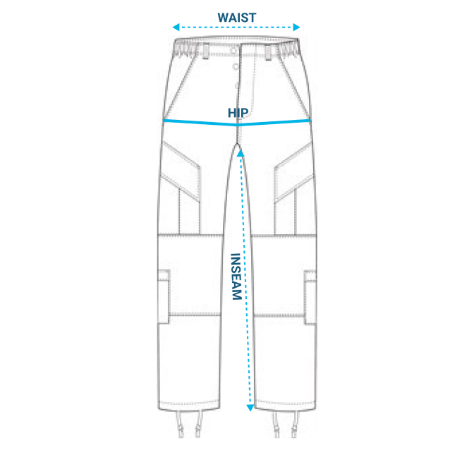 Propper Garment Measurem Size Chart